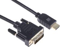 182-8569 RS PRO, 3m Male HDMI to Male DVI-D Dual Link 1920x1200