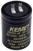 alt22a223dd040 KEMET 22000μF Aluminium Electrolytic Capacitor 40V dc, Solder Lug - ALT22A223DD040