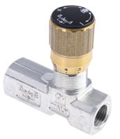 283-4013 RS PRO Inline Mounting Hydraulic Flow Control Valve, G 1/4, 210bar, 20L/min