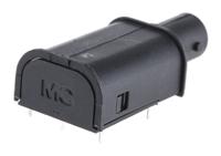 679569-21 Staubli XBWB-P Series, Jack PCB Mount BNC Connector, Through Hole Termination, Right Angle Body