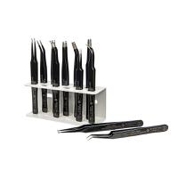5-170-g Bernstein 110 mm, 115 mm, 120 mm, Stainless Steel, Pointed, ESD Tweezer Set
