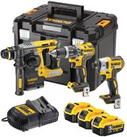 dck368p3t-gb DeWALT DCK368P3T-GB, 18V Cordless Cordless Power Tool Kit, Type G - British 3-Pin