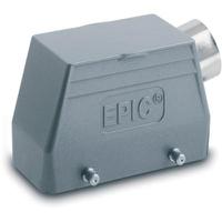 1911300071200300 EPIC H-BE Heavy Duty Power Connector Hood, 24 Contacts, M25 Thread, Side Entry