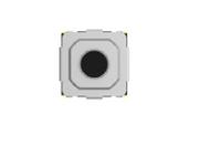 mslpt5252cl1btr TE Connectivity Black Round Button Tactile Switch, SPST 50 mA Surface Mount