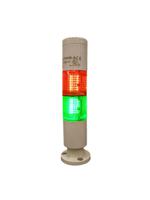 222-2443 RS PRO Red/Green Buzzer Signal Tower, 2 Lights, 24 V ac/dc, Screw Mount