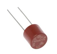 3720160000 Wickmann PC Board Non Resettable Fuse, Radial 160mA, 250V ac