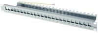 h02025a0167 Telegartner Telegartner Data Series Cat5e, Cat6, Cat6a 24 Port RJ45 RJ Patch Panel Shielded, Unshielded 1U Grey
