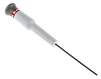 84e2x75 Facom Hexagon Precision Screwdriver, 2 mm Tip, 75 mm Blade, 168 mm Overall
