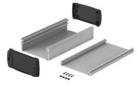 83055200hmt1-elph-eu-1050-0200 Bopla BOS-Ecoline Series Aluminum (Anodized) Aluminium General Purpose Enclosure, IP40, Black Lid, 106 x 52 x 200mm