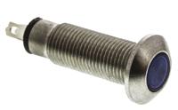 534-930-63 Marl Blue Panel Mount Indicator, 12 → 28V, 8.1mm Mounting Hole Size, Solder Tab Termination, IP67