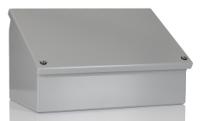 1488eh7 Hammond 1488 Series Grey Steel Desktop Enclosure, Sloped Front, 203 x 305 x 182mm