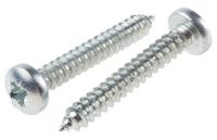 546-5799 RS PRO Bright Zinc Plated Steel Pan Head Self Tapping Screw, N°10 x 1.1/4in Long 32mm Long