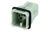 c146-10a007-000-2 Amphenol Industrial Heavy Duty Power Connector Insert, 16A, Male, Heavy Mate C146 Series, 7 Contacts