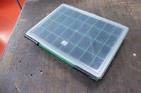 515-603 RS PRO 32 Cell Green PP Compartment Box, 57mm x 338mm x 260mm