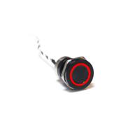 mc19lobgr Bulgin Capacitive Switch Latching NO,Illuminated, IP68 Black Anodised