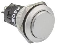 82-65621000 EAO 82 Series Push Button Switch, Momentary, Panel Mount, 22.3mm Cutout, SPDT, 240V, IP65, IP67
