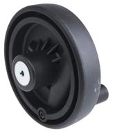 702-7847 RS PRO Black Nylon Hand Wheel, 125mm diameter