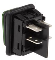 19353118 Marquardt Illuminated DPST, On-Off Rocker Switch Panel Mount