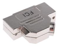 8655mhra2501klf Amphenol Communications Solutions 8655MHR Series Die Cast Zinc Angled D Sub Backshell, 25 Way, Strain Relief
