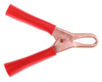 010032 Mueller Electric Crocodile Clip, Copper-Plated Steel Contact, 50A, Black/Red