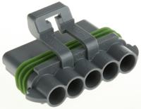 12084891 Delphi, Metri-Pack 280 Automotive Connector Socket Grey Cable Mount 5 Way, Crimp Termination