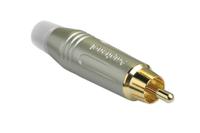 acpr-swh Amphenol Industrial Satin Gold Cable Mount RCA Plug, Gold, 10A