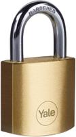 y110b401222 Yale Padlock Brass Padlock, 6.3mm Shackle, 40mm Body