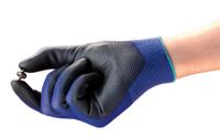 11618100 Ansell HyFlex 11-618 Blue Nylon Glove, Size 10, Polyurethane Coating