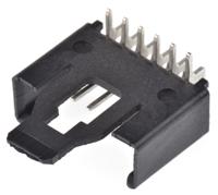 25-msfw-06 Lumberg Minimodul Series Right Angle Through Hole PCB Header, 6 Contact(s), 2.5 mm Pitch, 1 Row, Shrouded