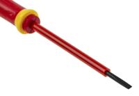 at25x75ve Facom Slotted Insulated Screwdriver, 2.5 x 0.4 mm Tip, 75 mm Blade, VDE/1000V, 178 mm Overall
