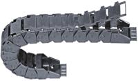 1761250 Igus 17, e-chain Black Cable Chain - Flexible Slot, W93 mm x D39mm, L1m, 125 mm Min. Bend Radius, Igumid G