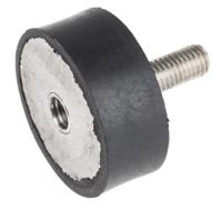 171-2608 RS PRO M10 Anti Vibration Mount, Male to Female Bobbin with 274.56kg Compression Load
