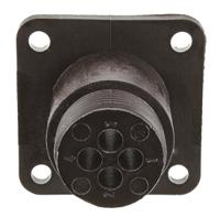 182917-1 TE Connectivity 4 Way Cable Mount Circular Connectors Receptacle