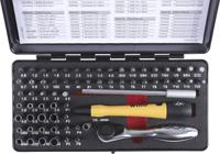 39971 Wiha Driver Bit Set 65 Pieces, Hexagon, Pentalobe, Phillips, Slotted, Torx