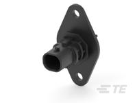 2325103-7 TE Connectivity, 2325103 Header Socket Black Board Mount 2 Way, Solder, Through Hole Termination