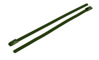 743-6276 RS PRO Cable Tie, Roller Ball, 200mm x 4.6 mm, Green Polyester Coated Stainless Steel, Pk-100