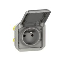 069551l Legrand Grey Plug Socket, 2 Poles, NF Socket