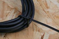 811-1571 RS PRO Cable Tie, Heat Stabilised, 203mm x 2.5 mm, Black Nylon, Pk-100