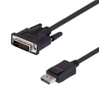 ctldvi-dlsp-mm-10 L-Com, Male DVI to Male DisplayPort  Cable, 10ftBlack sheathAluminium Foil, Braid shielding