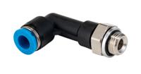 qsll-g18-6 Festo QS Series Elbow Threaded Adaptor, G 1/8 Male to Push In 6 mm, Threaded-to-Tube Connection Style, 186128