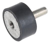 171-2605 RS PRO M10 Anti Vibration Mount, Male to Female Bobbin with 139.04kg Compression Load