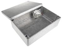 aln-233311-complete-up Fibox Euronord Series Unpainted Aluminium Enclosure, IP66, IP67, IP68, Unpainted Lid, 330 x 230 x 110mm