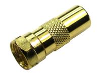 266-2218 RS PRO TV Aerial Connector Male to Male, Cable Mount