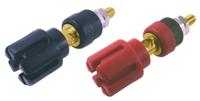 187-3804 RS PRO 30A, Black, Red Binding Post and Gold Plated - 7.2mm Hole Diameter