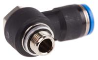 qslv-g18-8 Festo QS Series Elbow Threaded Adaptor, G 1/8 Male to Push In 8 mm, Threaded-to-Tube Connection Style, 186140