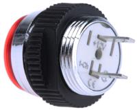 skcd-16012 Signal Construct Red Panel Mount Indicator, 12 → 14V, 16mm Mounting Hole Size, IP67