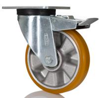 3677itp125p62 Tente Braked Swivel Castor Wheel, 300kg Capacity, 125mm Wheel