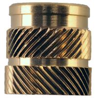 204-0618 RS PRO, M5 Brass Threaded Insert, 7.1mm diameter 6.4mm Depth 9.5mm