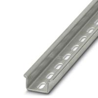 1207682 Phoenix Contact Steel Perforated DIN Rail, Top Hat Compatible, 955mm x 35mm x 15mm