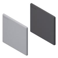 3842548750 Bosch Rexroth Grey PP Cover Cap, 80 x 80 Strut Profile, 10mm Groove